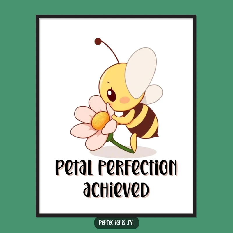 Funny Bee Art Print: The Perfect Gift for a Bright, Polished Space