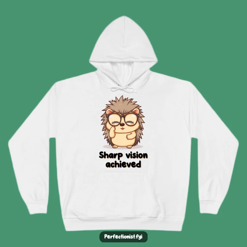 Cozy Funny Hedgehog Glasses Hoodie: A Warm Gift for the Sharp-Eyed