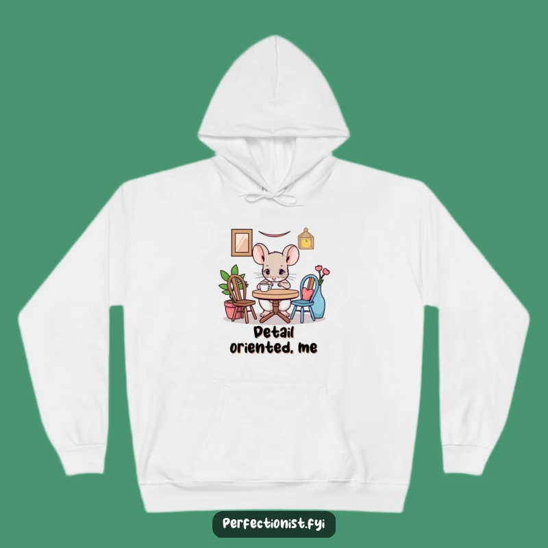 Cozy Funny Mouse Hoodie - Embrace Miniature Humor!