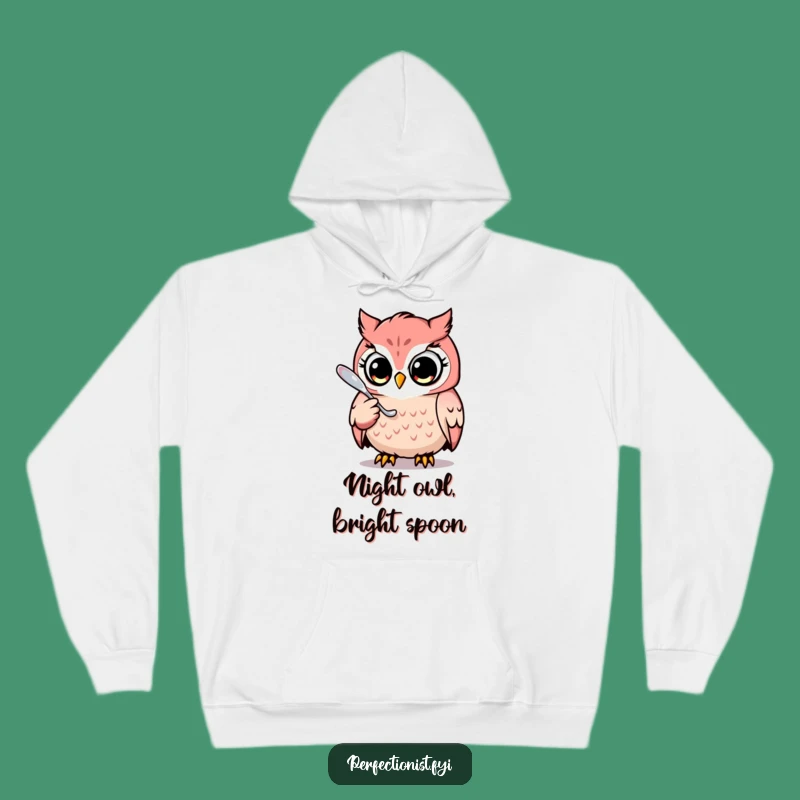 Cozy Funny Owl Spoon Polisher Hoodie: A Warm Gift for Perfectionists
