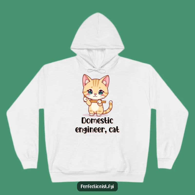 Funny Cat Frame Hoodie: Cozy & Tidy Feline, Ultimate Funny Gift for Comfort!