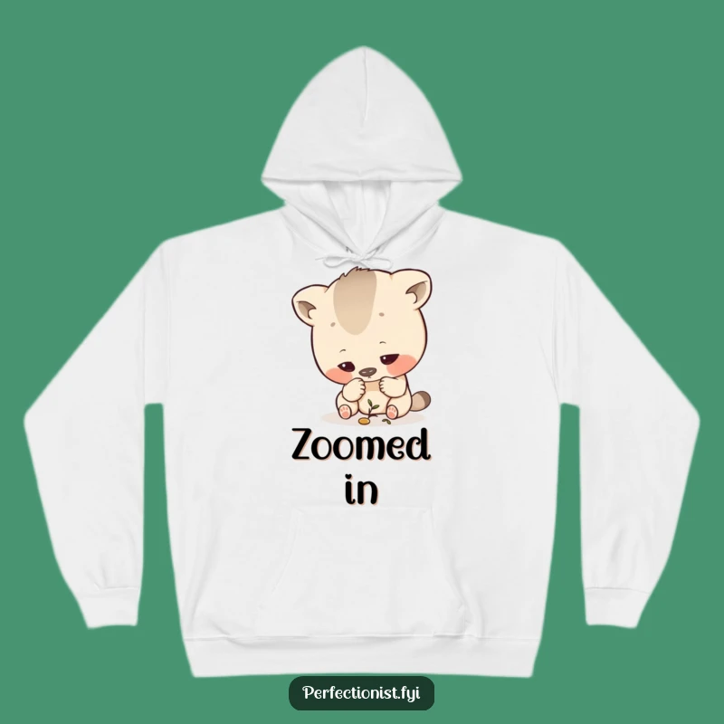 Funny Inspecting Animal Hoodie: Exacting Detail Focus, Cozy Funny Gift