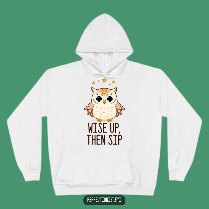 Funny Owl Star Aligning Hoodie: Cozy Up with the Celestial Organizer - A Wise Funny Gift