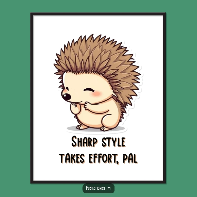 Free Printable Hedgehog Wall Art: Prickly Pal Downloadable Decor Gift!