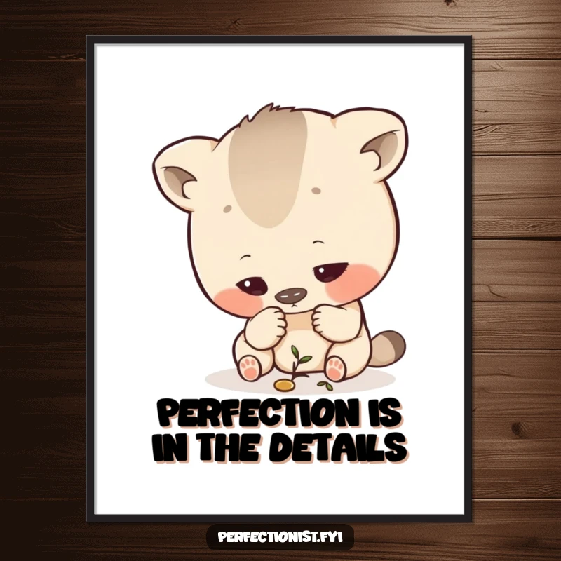 Funny Free Printable Wall Art depicting a sharp-eyed animal character intently inspecting a minuscule detail, highlighting precision.