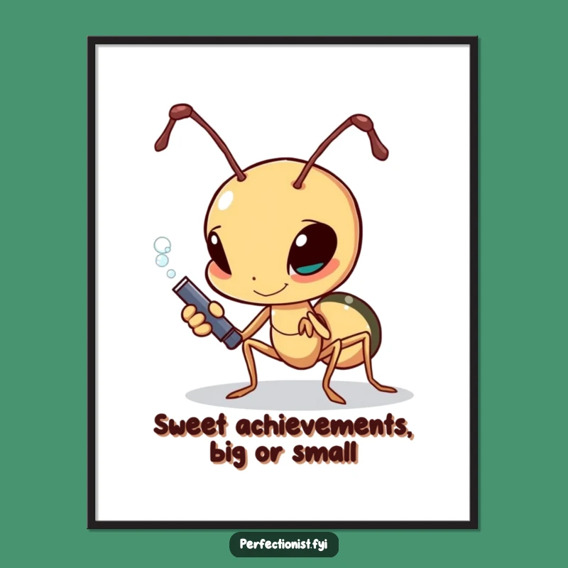 Free Printable Ant Art: Sugar Polisher Funny Wall Decor Download