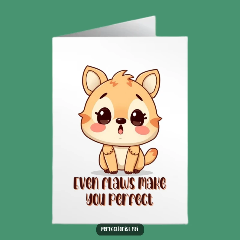 Free Printable Birthday Card: Surprised Animal, Tiny Imperfection, Funny Gift