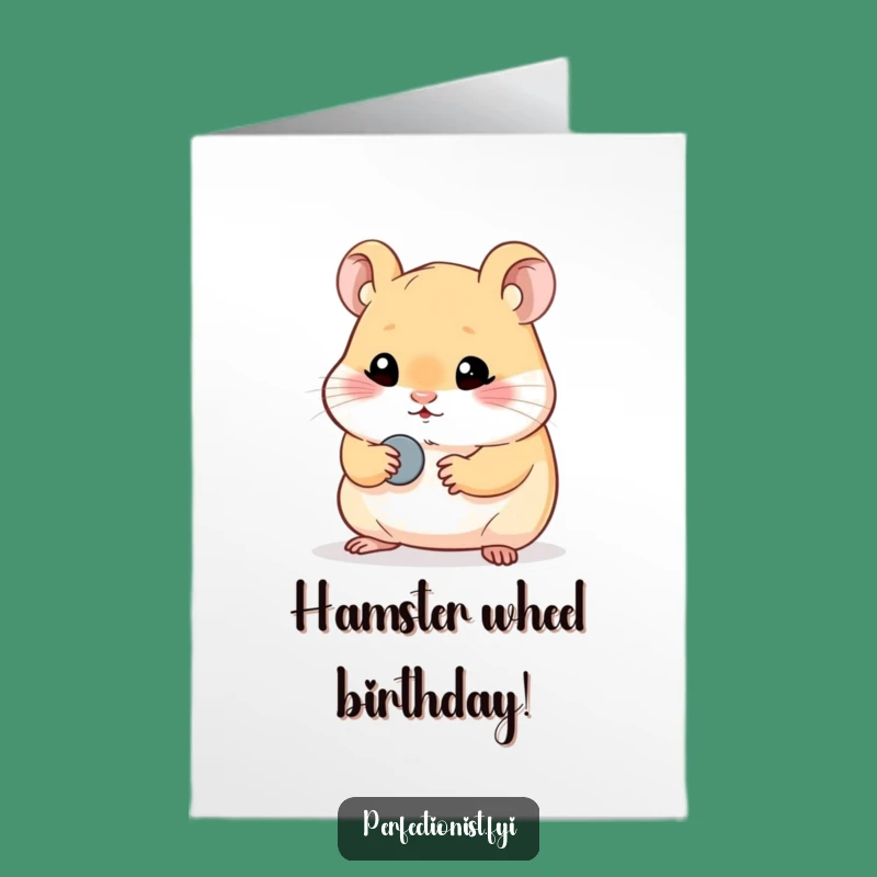 Free Printable Hamster Birthday Card: Polished Jokes, Downloadable Gift for Perfectionists