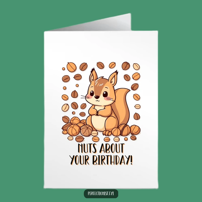 Humorous Free Printable Squirrel Birthday Card: DIY Downloadable Gift for Nutty Celebrations