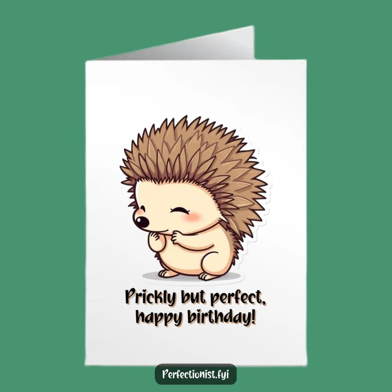 Free Printable Hedgehog Birthday Card: Prickly Funny Companion Downloadable Gift!