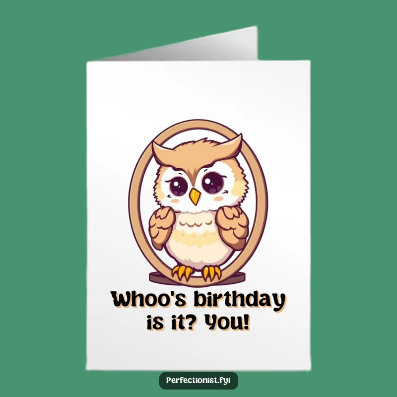 Free Printable Owl Birthday Card: Dapper Feather Arranger Funny Card Download