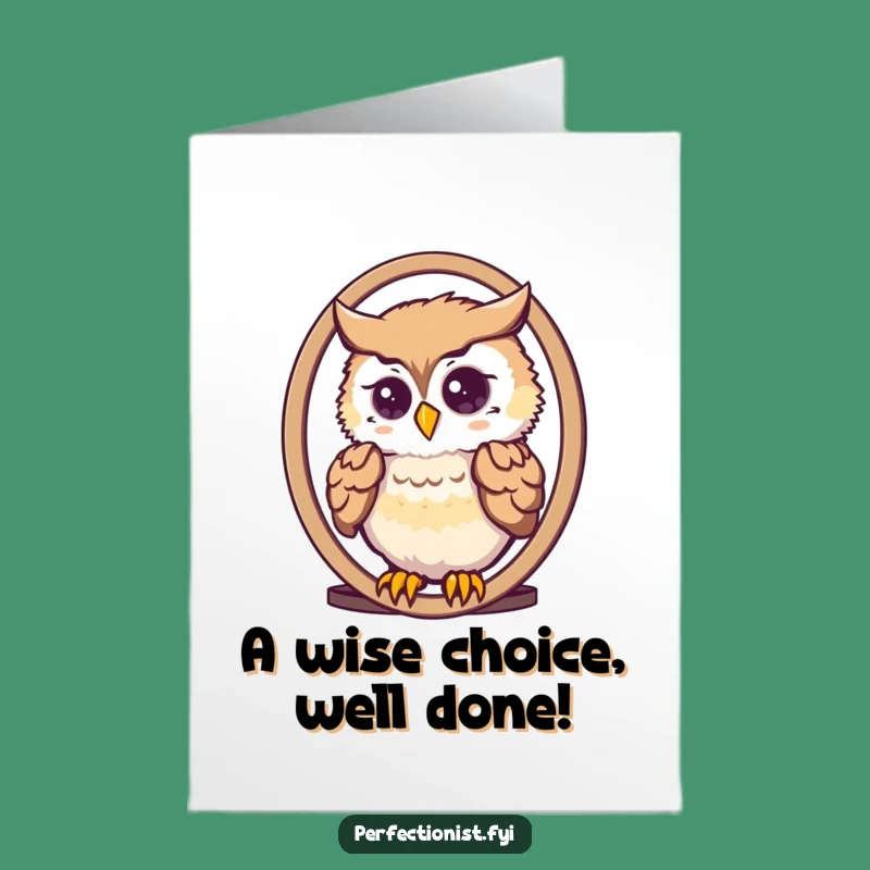 Free Printable Owl Congrats Card: Feather Arranger Funny Congratulations Download