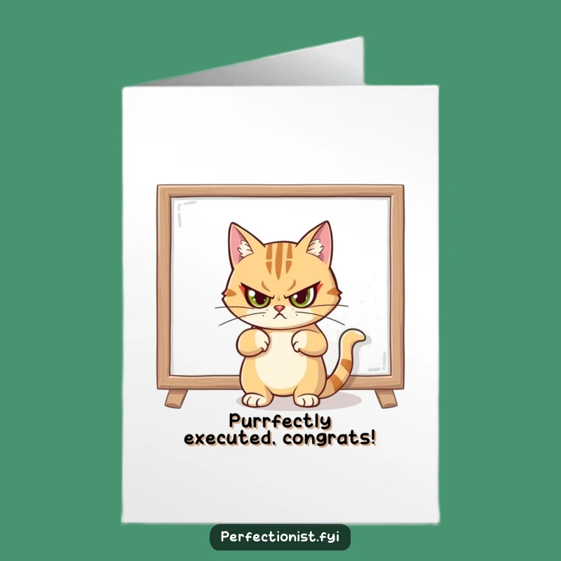 Free Printable Congrats Card: Cat's Stern Art Fix, Perfect Download!
