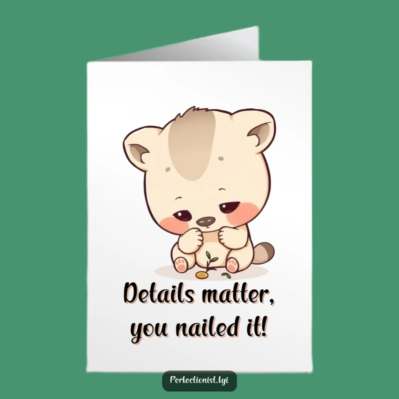 Free Printable Congrats Card: Detail Animal - Funny Downloadable Gift