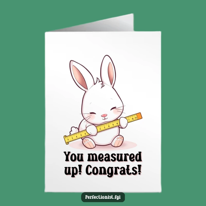 Precisely Congrats Free Printable Rabbit Card - Funny Downloadable Gift
