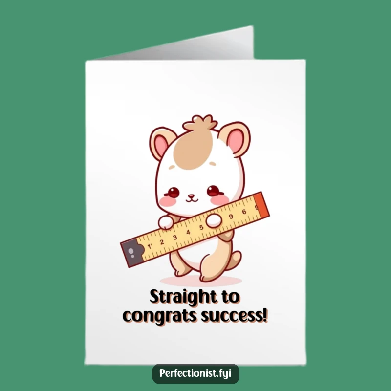 Free Printable Congrats Card: Precise Animal's Success, DIY Downloadable Celebration