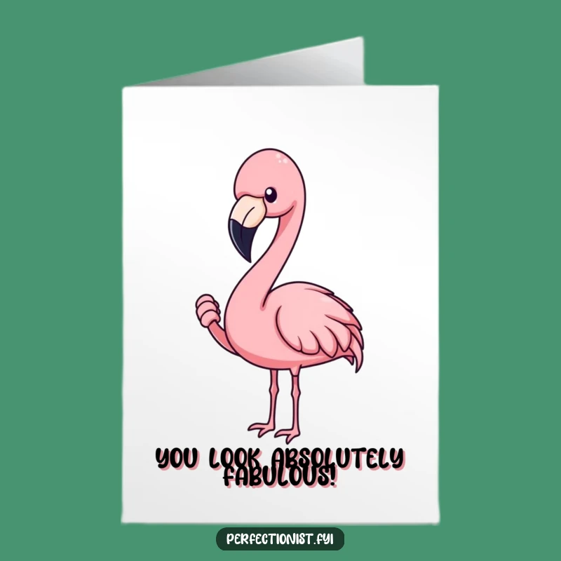 Free Printable Flamingo Congrats Card - Funny Feather Polish Downloadable Gift