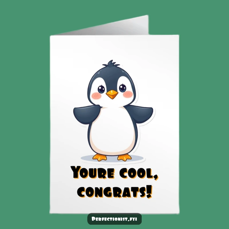Free Printable Penguin Congrats Card: Dapper Bird Downloadable Gift!