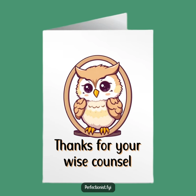 Free Printable Owl Thank You Card: Dapper Feather Arranger Funny Appreciation Download