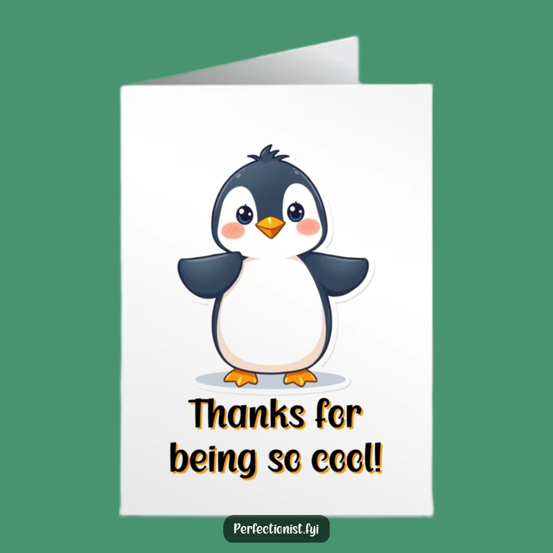 Free Printable Penguin Thank You Card: Dapper Bird Downloadable Gift!