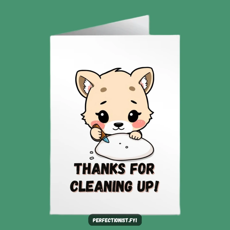 Funny Free Printable Thank You Card: Neat Animal's Care - Instant Download Gratitude