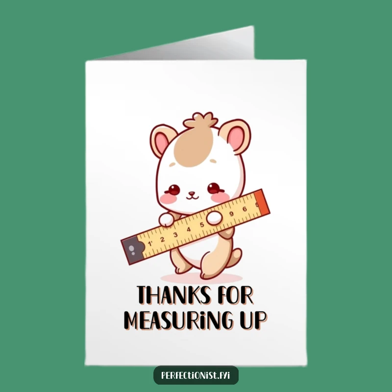 Funny Free Printable Thank You Card: Precise Animal's Gratitude, DIY Downloadable Appreciation