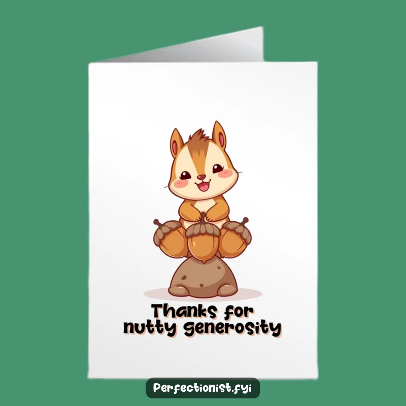 Sweet Free Printable Chipmunk Thank You Card: Charming Downloadable DIY Gift