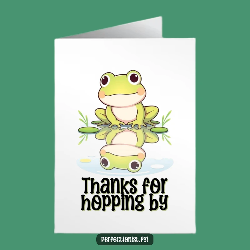 Witty Free Printable Frog Thank You Card: Delightful Downloadable DIY Gift