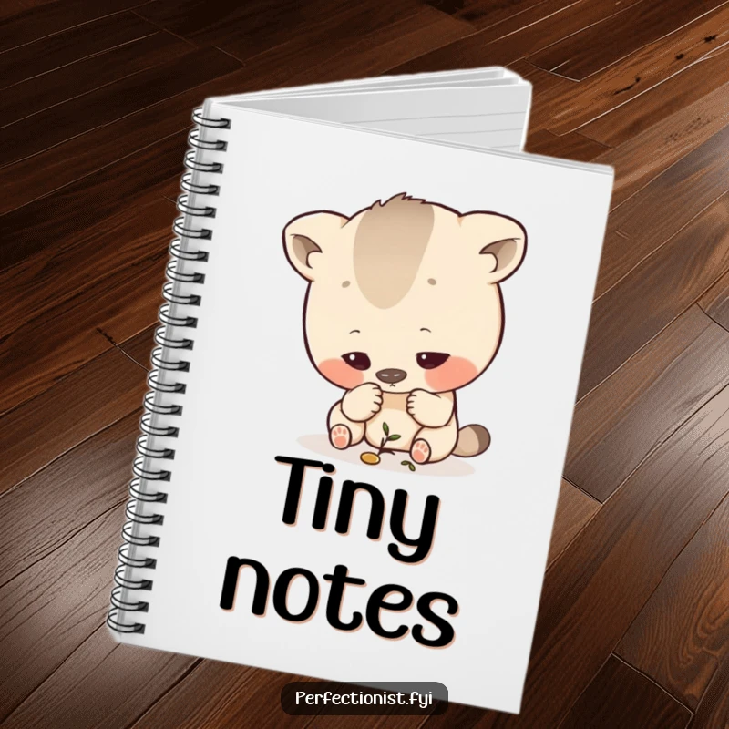 Funny Exacting Notebook: A lined notebook with a design of an animal character inspecting a tiny detail with intense focus.