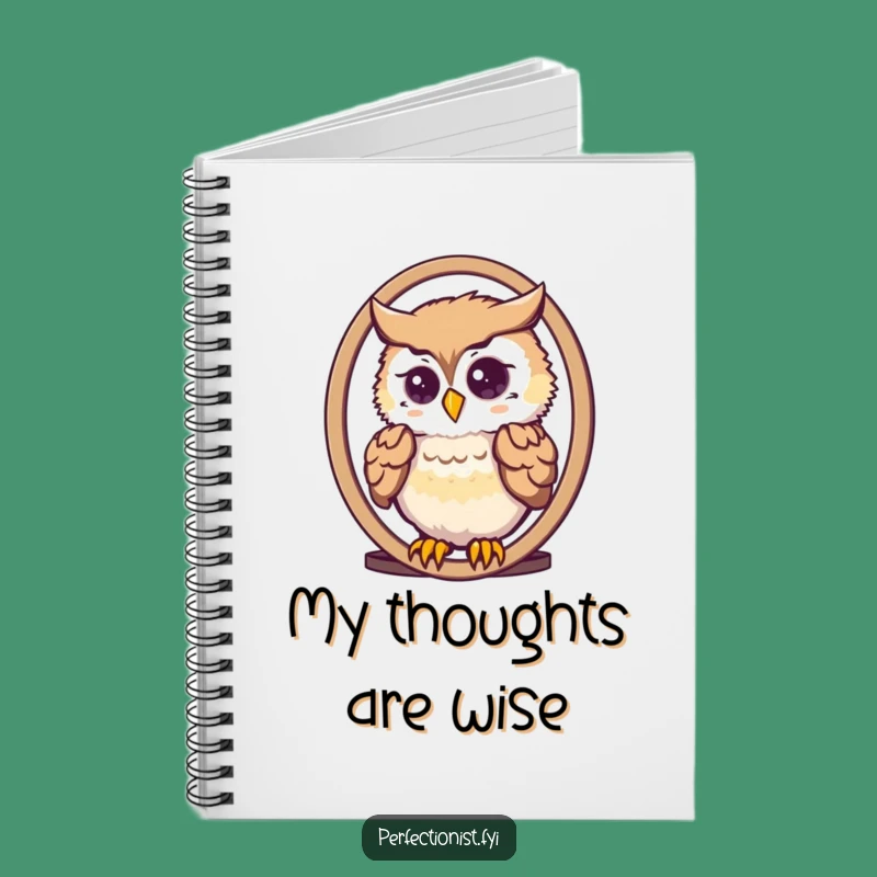 Funny Owl Mirror Notebook: Dapper Feather Arranger Journal, Perfect Funny Gift!