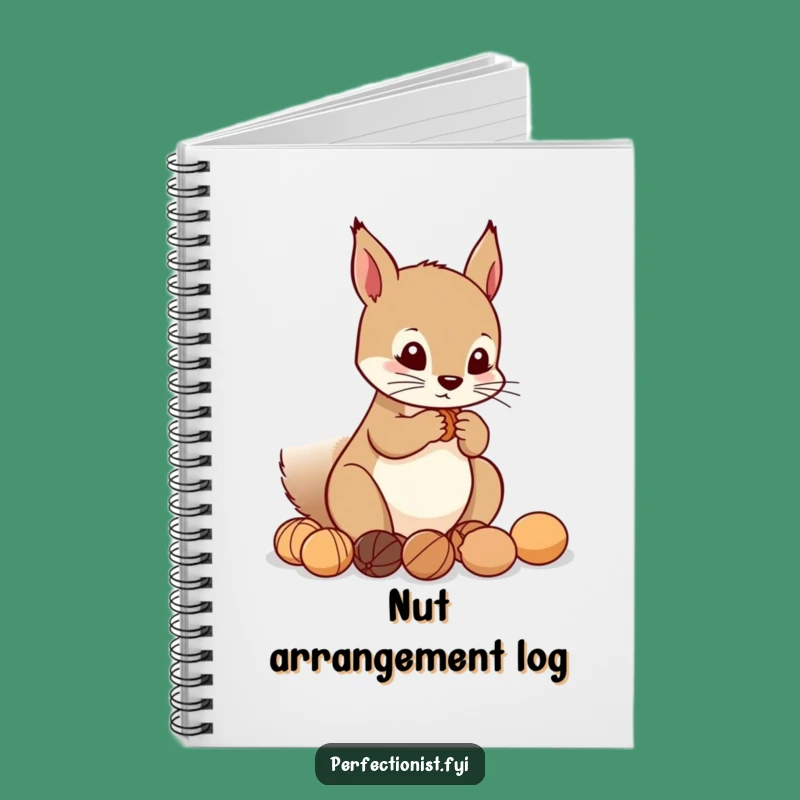 Funny Squirrel Nut Notebook: Jot down notes with a precise squirrel and its nuts, a perfect funny gift.