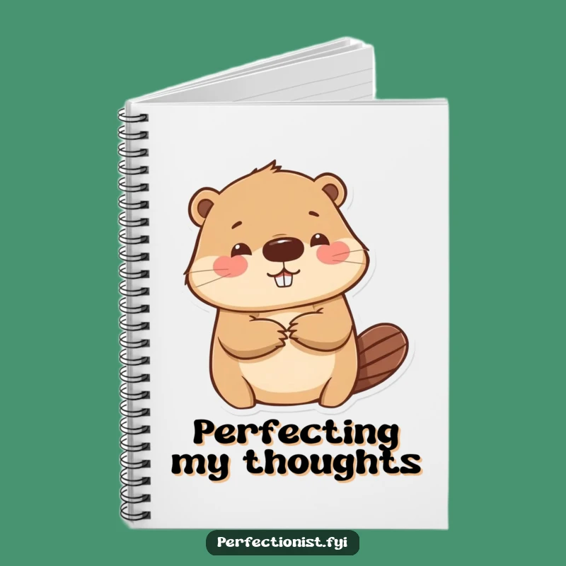 Funny Beaver Notebook - Jot Down Ideas with Meticulous Precision!