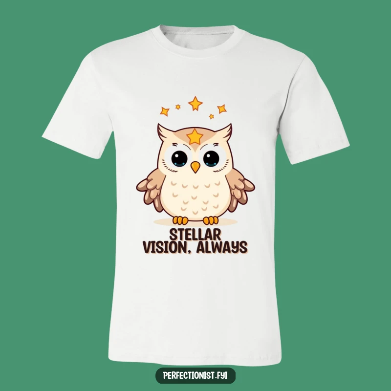 Funny Owl Star Aligning T-Shirt: Celestial Organizer is a Stellar Funny Gift Choice