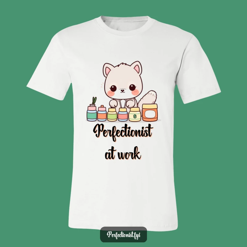 Funny T-Shirt: Animal's Perfect Alignment - The Ultimate Funny Gift for Neat Freaks!