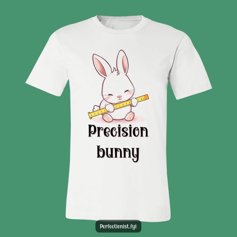 Funny Measuring Rabbit T-Shirt: Wear Your Precise Sense of Humor!