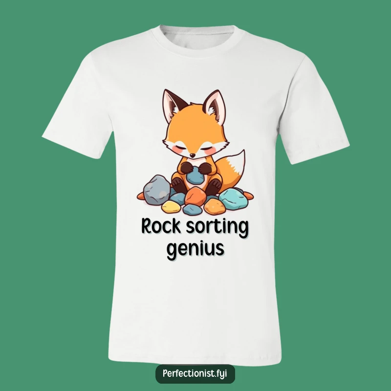 Funny Sorting Fox T-Shirt: Wear Your Playful Collection Hobby!