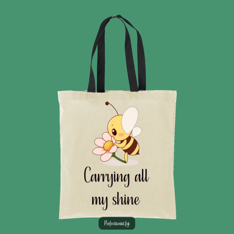 Funny Bee Tote Bag: The Perfect Gift for Diligent Shoppers