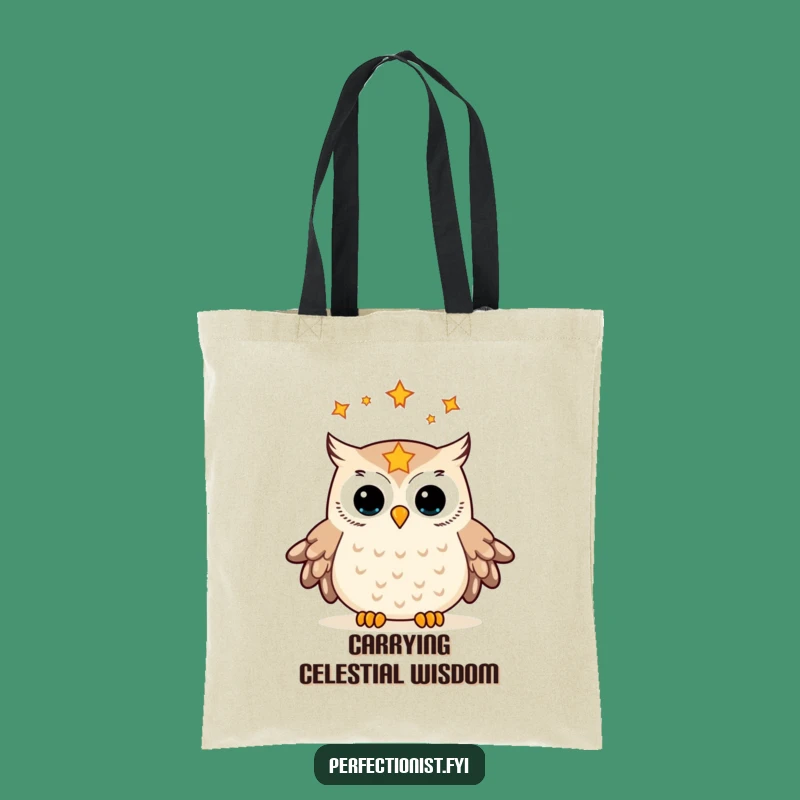 Funny Owl Star Aligning Tote: Carry Your Universe with the Organizer - A Practical Funny Gift