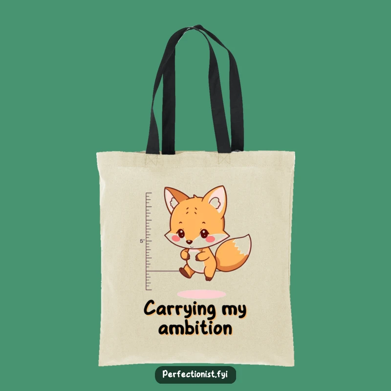 Funny Fox Tote Bag: Careful Jumper's Carry-All, Your Practical Funny Gift!