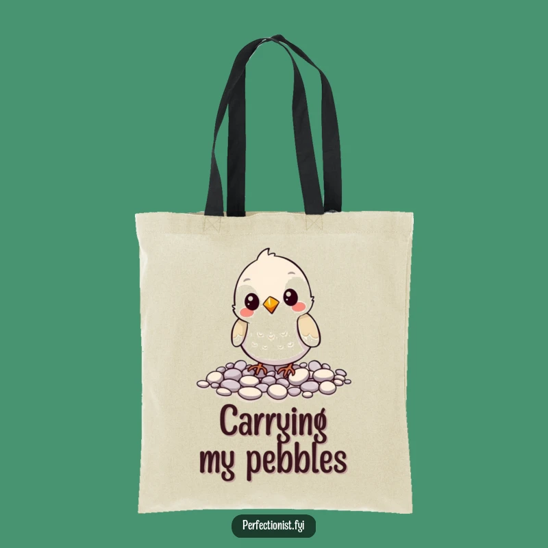 Funny Bird Pebble Collector Tote - Stylish & Quirky Gift Bag