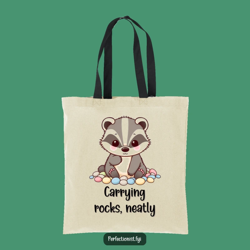 Funny Badger Tote Bag - Carry Your Essentials with Tidy Charm!
