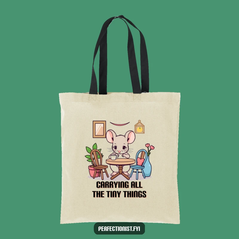 Funny Mouse Tote Bag - Carry Your Essentials with Tiny Charm!