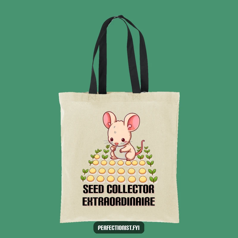 Funny Mouse Tote Bag: Stylish Humor for Arranging and Tidiness Enthusiasts