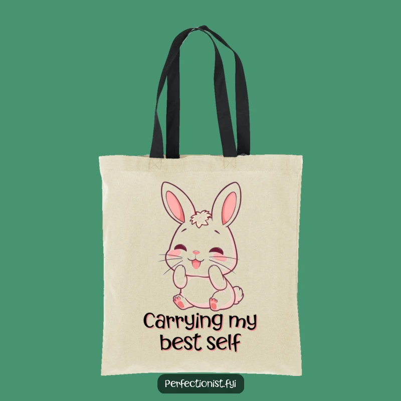 Funny Rabbit Grooming Tote Bag - Chic and Humorous Accessory for Essentials