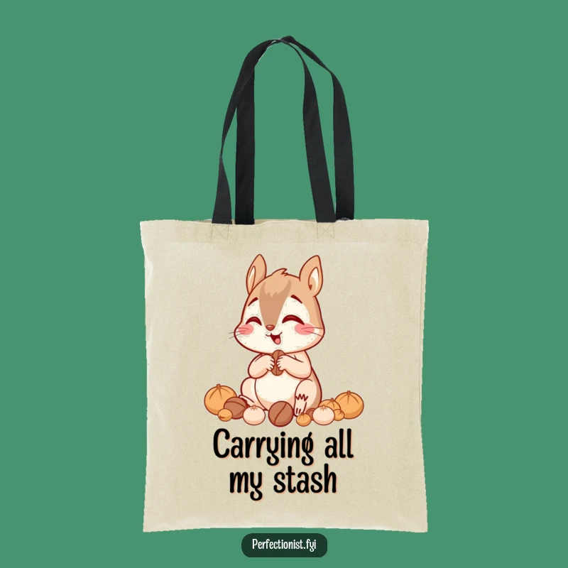 Funny Squirrel Nut Tote Bag: Focused Sorter, Practical Funny Gift!