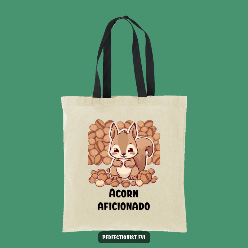 Funny Squirrel Tote Bag - Diligent Nut Sorter, The Grooviest Funny Gift Shopping Companion!