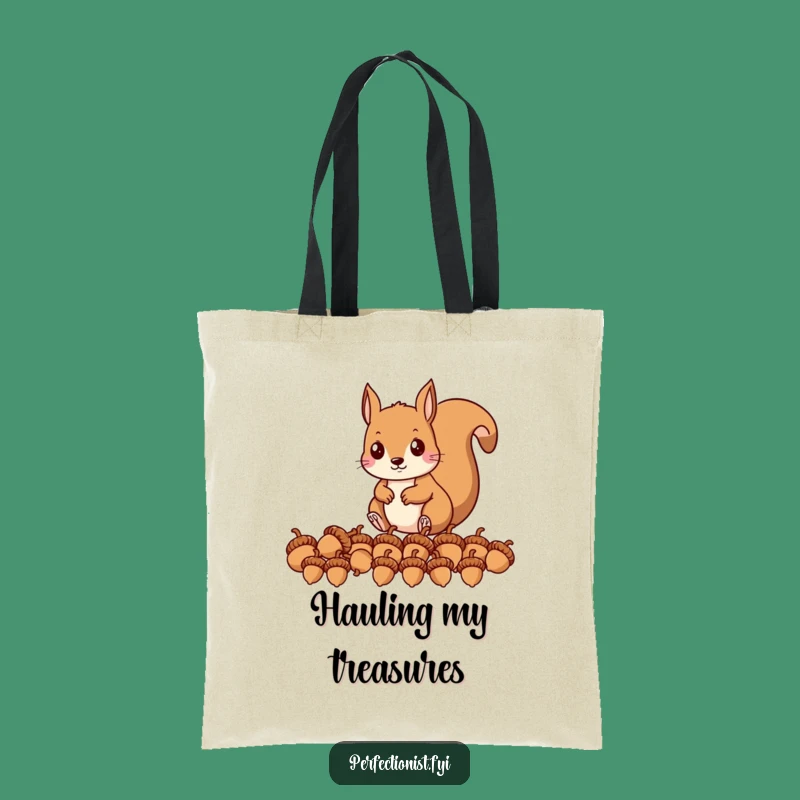 Funny Squirrel Acorn Tote Bag: Carry Your Organization in Style